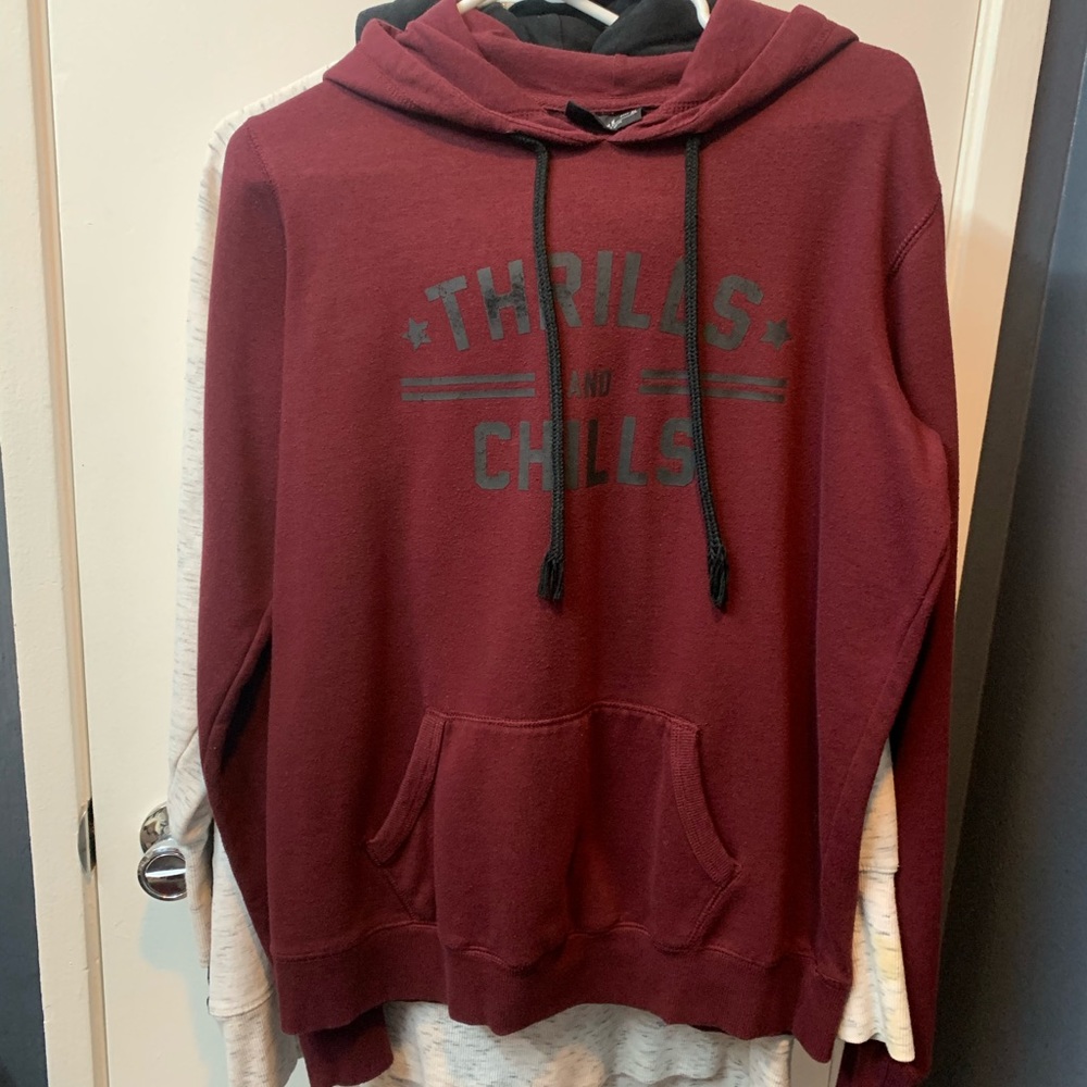 Thrills and chills red jacket